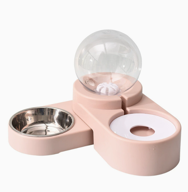 automatic pet feeder with fountain