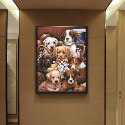 diamond mosaic painting pet dog