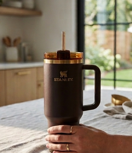 Stanley 40oz Quencher H2.0 FlowState Tumbler - Chocolate Gold