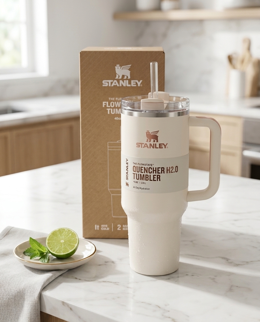 Stanley 40oz Quencher H2.0 FlowState Tumbler - Flamingo Pink