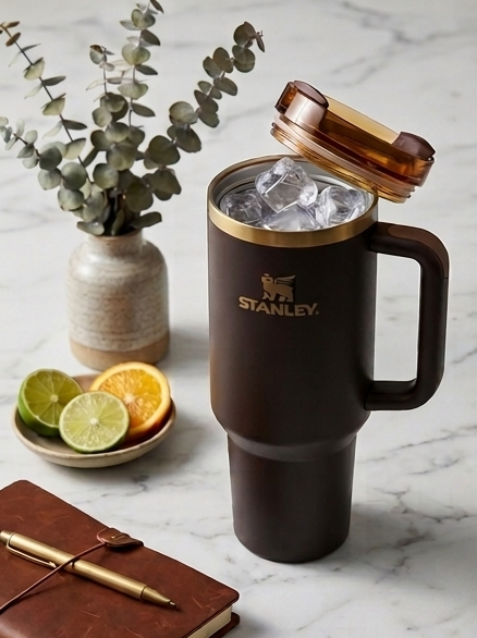 Stanley 40oz Quencher H2.0 FlowState Tumbler - Chocolate Gold