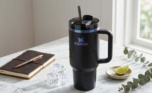 Stanley 40oz Quencher H2.0 FlowState Tumbler - Limited Edition Black Chroma