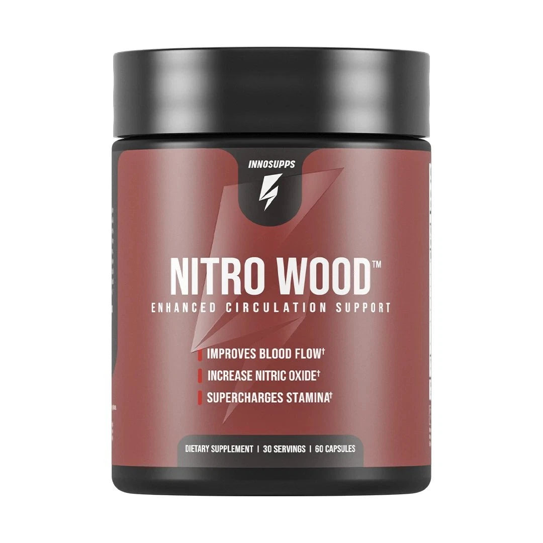 Inno Supps Nitro Wood Performance Enhancer – Nitric Oxide & Circulation Support | 60 Capsules