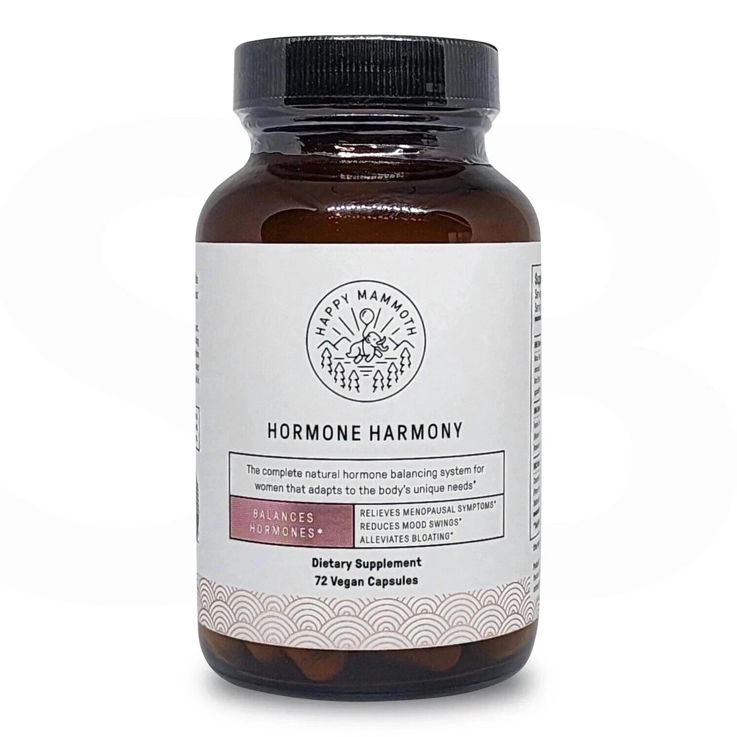 Happy Mammoth Hormone Harmony – Natural Hormone Balance Support for Women | 72 Vegan Capsules
