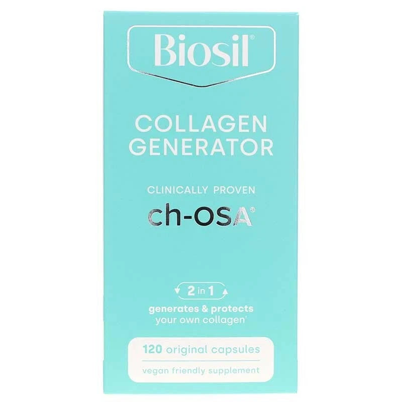 BioSil Advanced Collagen Generator with ch-OSA – Hair, Skin & Nails Support | 120 Vegetarian Capsules