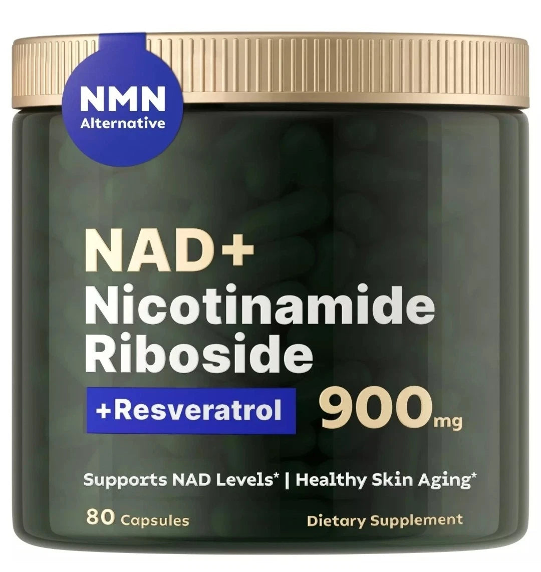 NAD+ Supplement for Anti-Aging, Energy & Focus – with Nicotinamide Riboside & Resveratrol