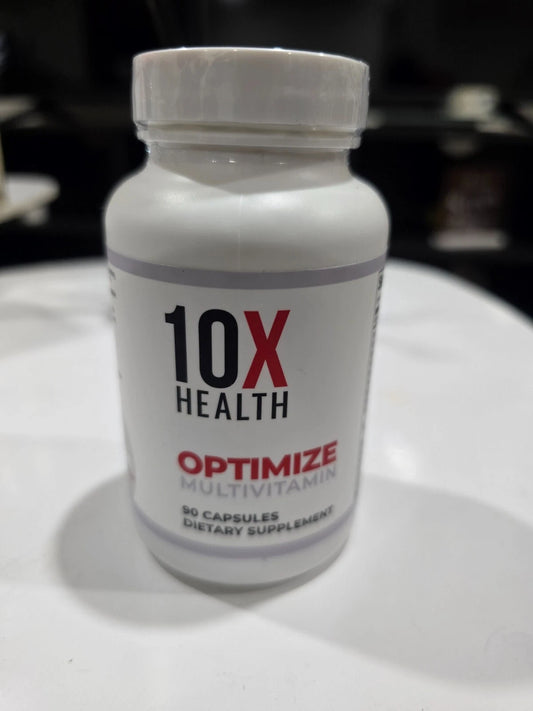 10X Health Optimize Methylated Multivitamin – 34-in-1 Formula for Men & Women | 90 Capsules