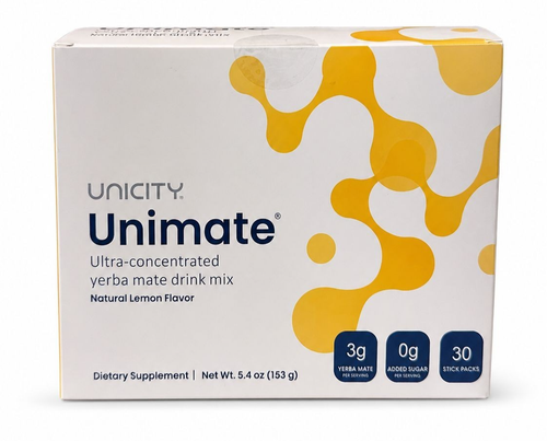 Unicity Unimate Ultra-Concentrated Yerba Mate Drink Mix, Lemon