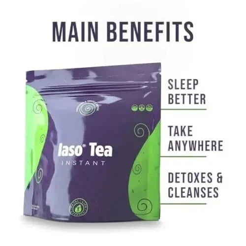 TLC IASO Natural Detox Instant Herbal Tea – 25 Sachets | Gentle Cleanse & Weight Management