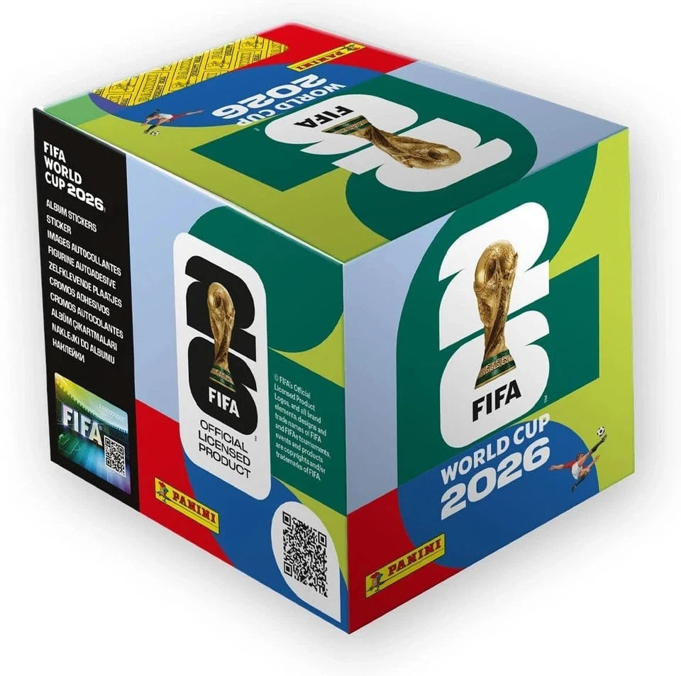 Panini FIFA World Cup 2026 Official Sticker Box – 50 Packs, 350 Stickers – US Edition