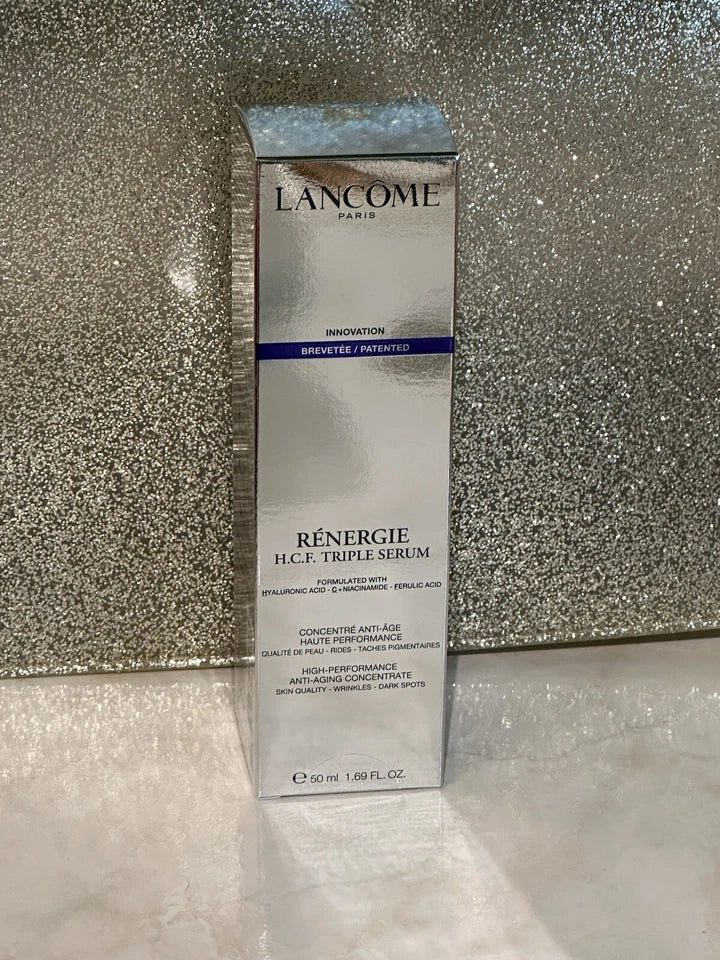 Lancôme Rénergie H.C.F. Triple Serum - Anti-Aging Face Serum with Hyaluronic Acid, Vitamin C & Ferulic Acid